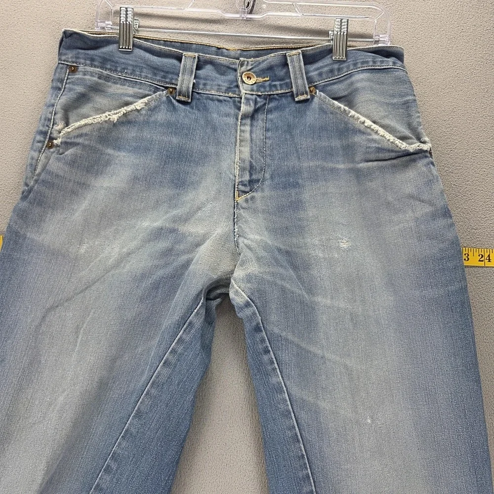 Vintage Levis Engineered Jeans Mens 32x32 Blue Twisted Flap Pockets Medium Wash